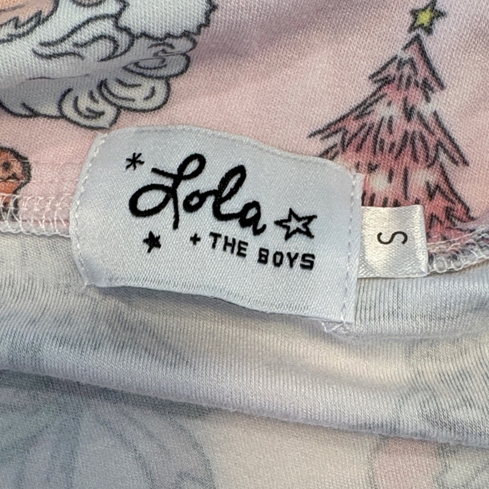 Lola + The Boys Pink Pajama Set with Fun Print - Picture 2 of 2